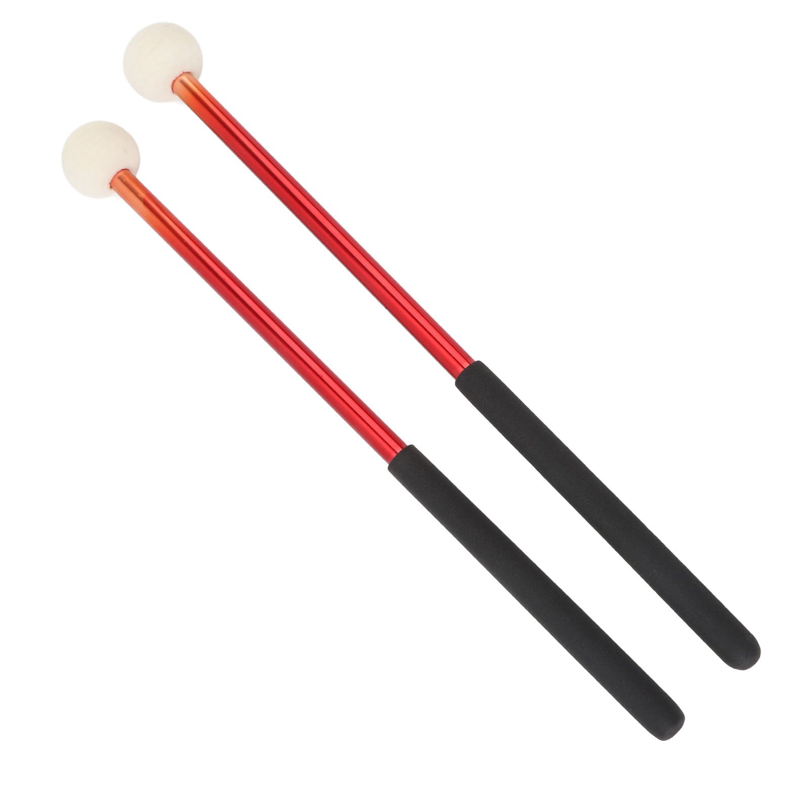 new 1 Pair Timpani Mallets Soft Felt Head Rubber Handle Percussion Drumsticks koeek - KOEEK