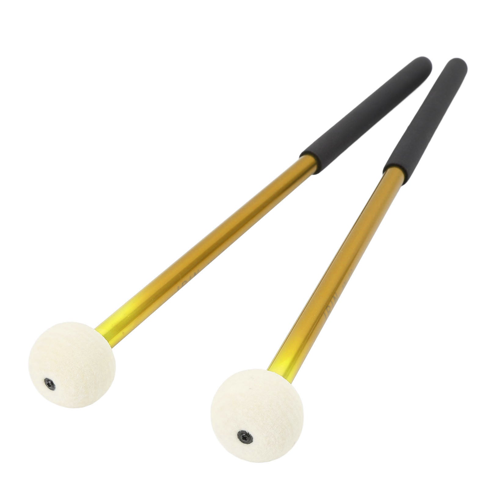 new 1 Pair Timpani Mallets Soft Felt Head Rubber Handle Percussion Drumsticks koeek - KOEEK