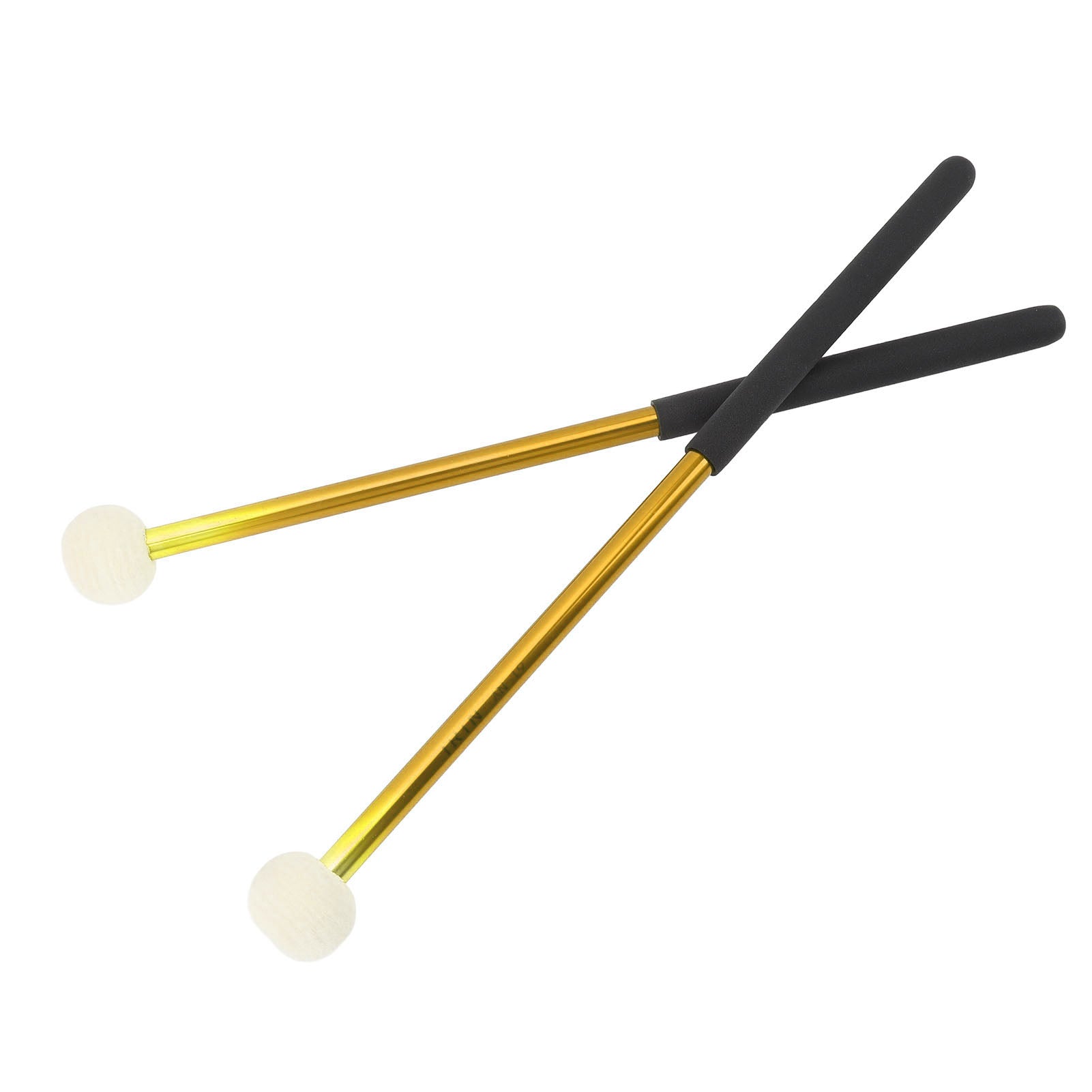 new 1 Pair Timpani Mallets Soft Felt Head Rubber Handle Percussion Drumsticks koeek - KOEEK