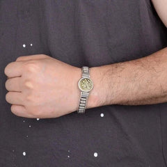 20cm Chunky Rotating Bracelet Vintage Style Adjustable Jewelry For Men 07FC0E-D4 - KOEEK [4]