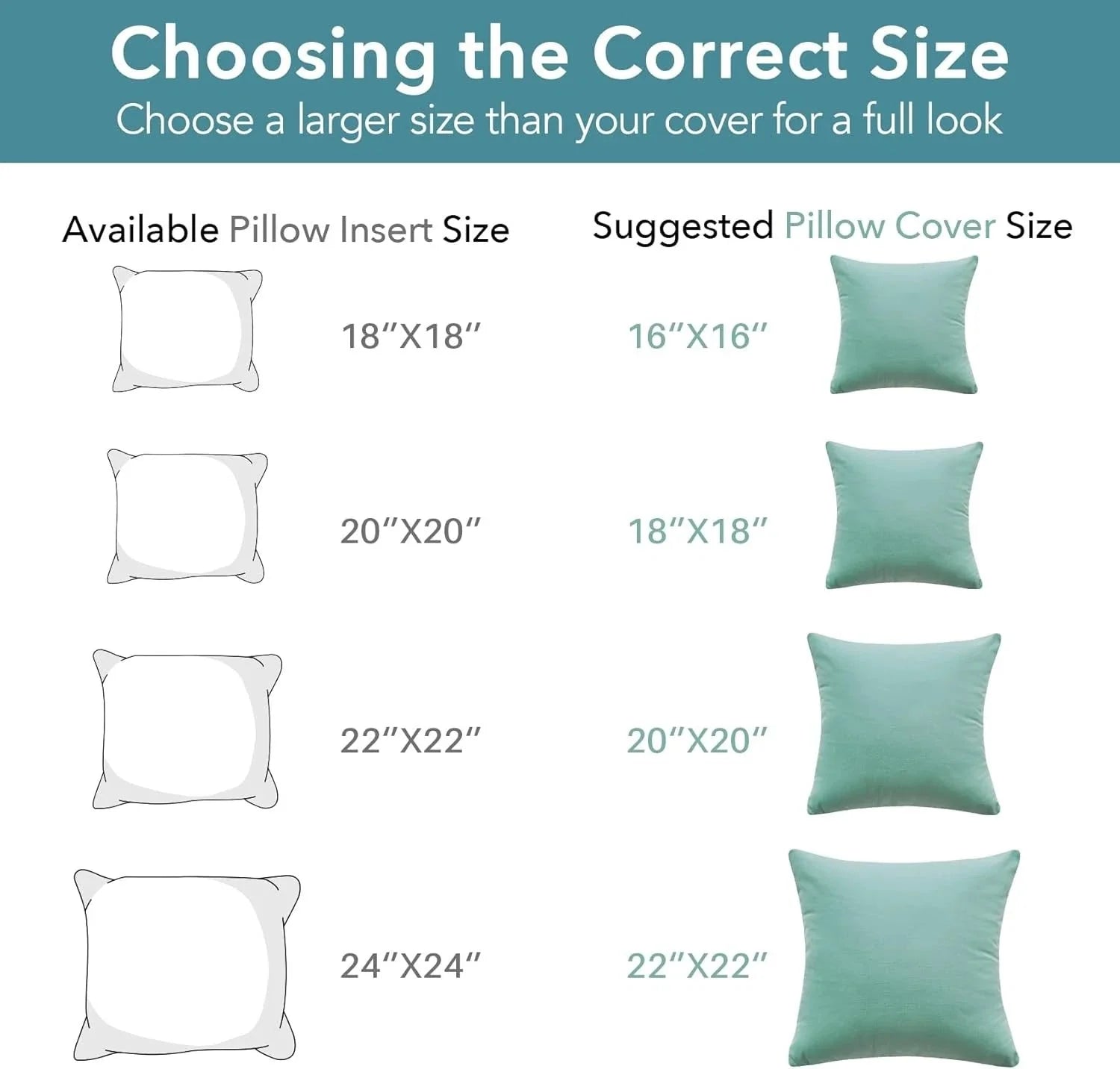 20x20 Decorative Pillow Inserts, Set of 2, White Square Pillow Inserts 07FC0E-D4 - KOEEK [5]