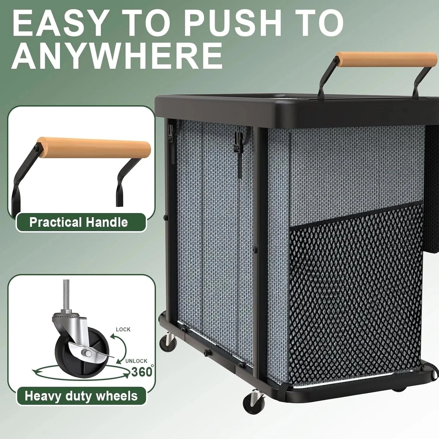 230-liter (60-gallon) extra-large stylish laundry sorting basket 07FC0E-D4 - KOEEK [3]