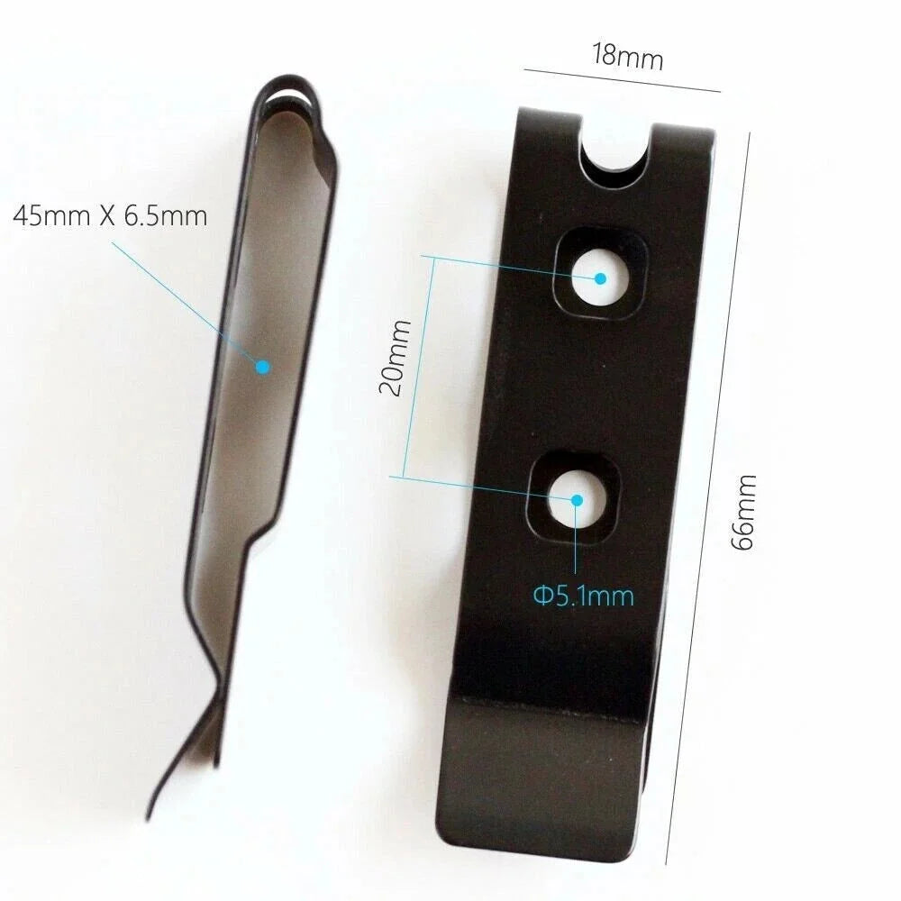 2PCS Holster Quick Clips Knife Sheath Stainless Steel Belt Clip For Kydex Cutter 07FC0E-D4 - KOEEK [8]