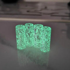 2Pcs/box D12H30Mm 7 Holes Glow In Dark Effec Glass Filter Tips 07FC0E-D4 - KOEEK [1]