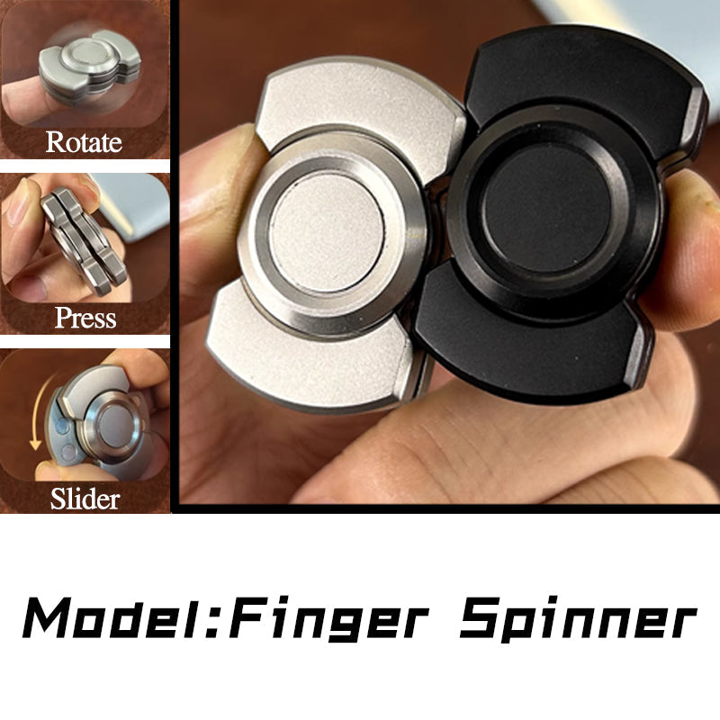 Triple-Style Metal Fidget Spinner – ADHD Stress Relief Toy for Adults & Kids | EDC Magnetic Fidget Gift edc fidget toy KOEEK - KOEEK