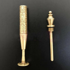 2 in 1 Carved Smoking Pipe Tamper Brass Pick Tool Tamp Vintage Tobacco 07FC0E-D4 - KOEEK [4]