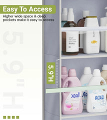 2-piece door storage rack, large-capacity wardrobe door hanging storage rack 07FC0E-D4 - KOEEK [4]