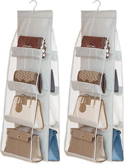 2-piece hanging storage bag Dimensions: 45.7 L x 14.1 W (2 light gray) 07FC0E-D4 - KOEEK [1]