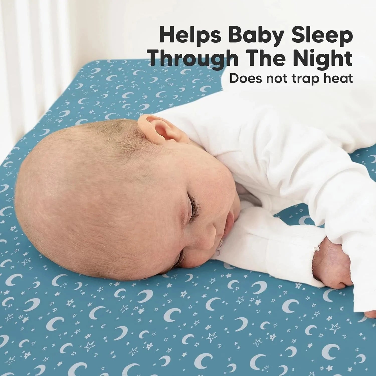 2-piece organic crib sheet set (for boys and girls) - 52x28 inches 07FC0E-D4 - KOEEK [5]