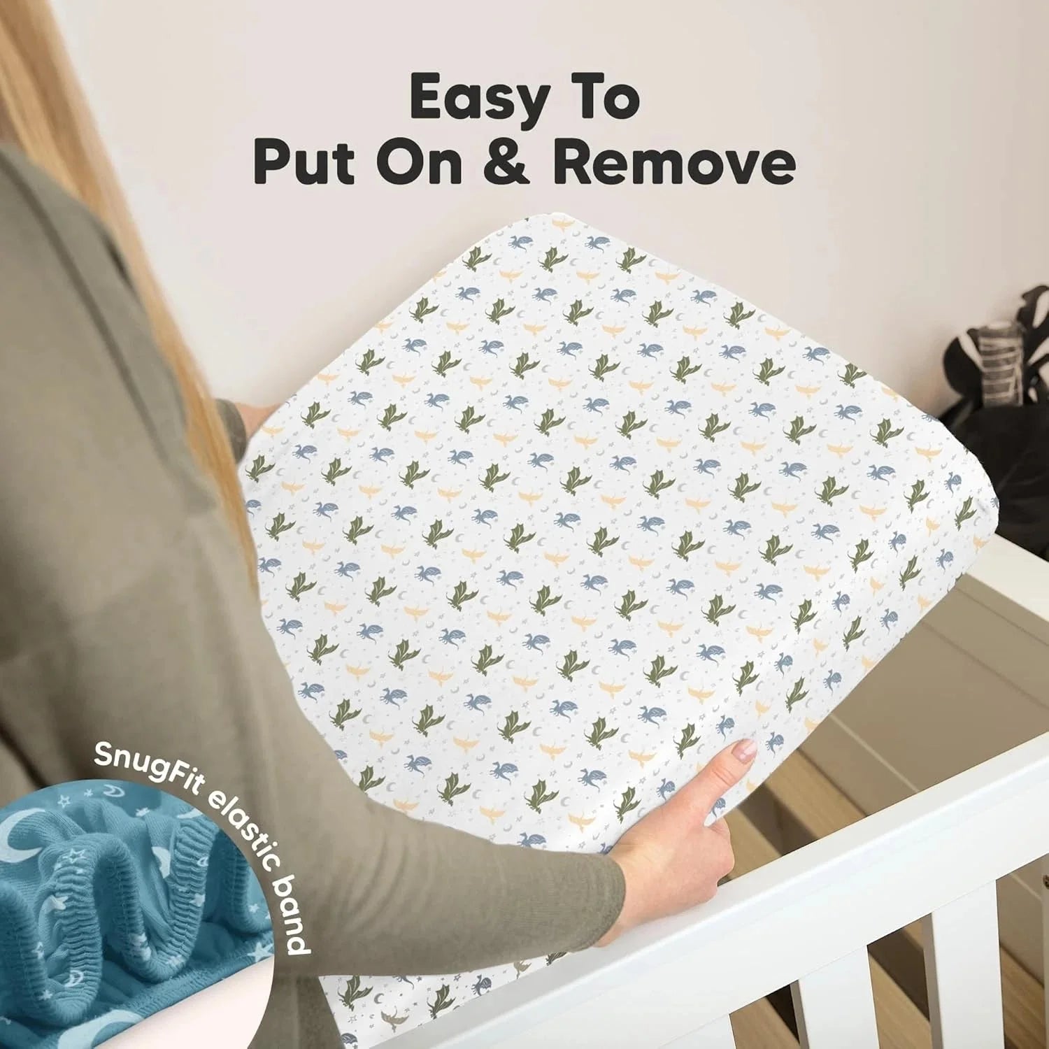 2-piece organic crib sheet set (for boys and girls) - 52x28 inches 07FC0E-D4 - KOEEK [6]