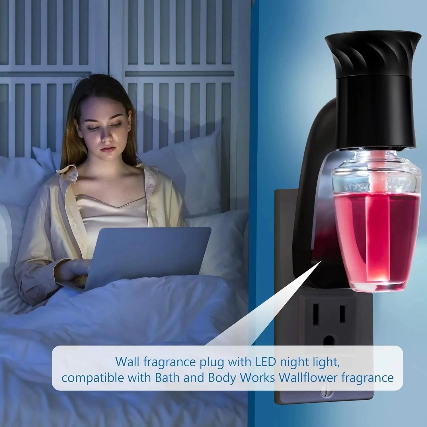 2-piece wall-mounted scented plug socket with night light Body Works 07FC0E-D4 - KOEEK [5]