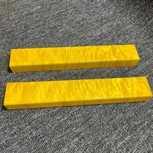 2pcs/Golden Nanmu Paperweight Pair 11-14.17in Solid Wood Calligraphy Decor 07FC0E-D4 - KOEEK [10]