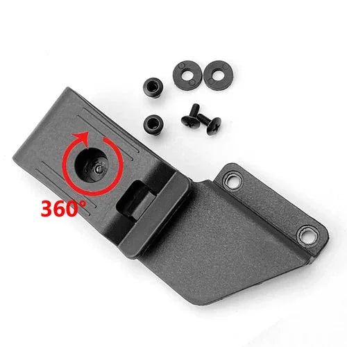 360° Rotatable Belt Clip w/ Screws for Kydex Holster IWB Cover K sheath Scabbard 07FC0E-D4 - KOEEK [1]