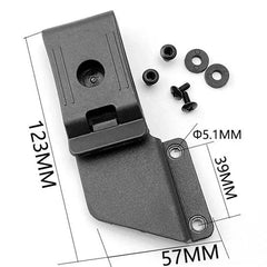 360° Rotatable Belt Clip w/ Screws for Kydex Holster IWB Cover K sheath Scabbard 07FC0E-D4 - KOEEK [2]