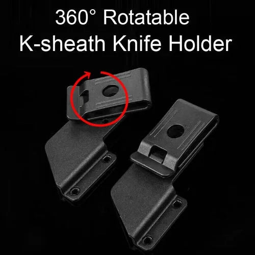 360° Rotatable Belt Clip w/ Screws for Kydex Holster IWB Cover K sheath Scabbard 07FC0E-D4 - KOEEK [6]