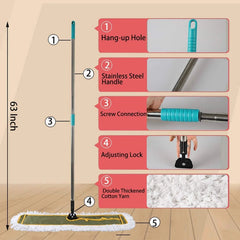 36-inch Industrial Commercial Dust Mop 2 sets // Heavy Duty Dust Mop 07FC0E-D4 - KOEEK [2]