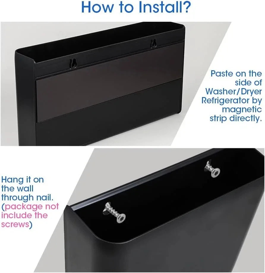 3 PCS Magnetic Laundry Storage, Magnetic Storage Box for Laundry Room, Kitchen 07FC0E-D4 - KOEEK [7]