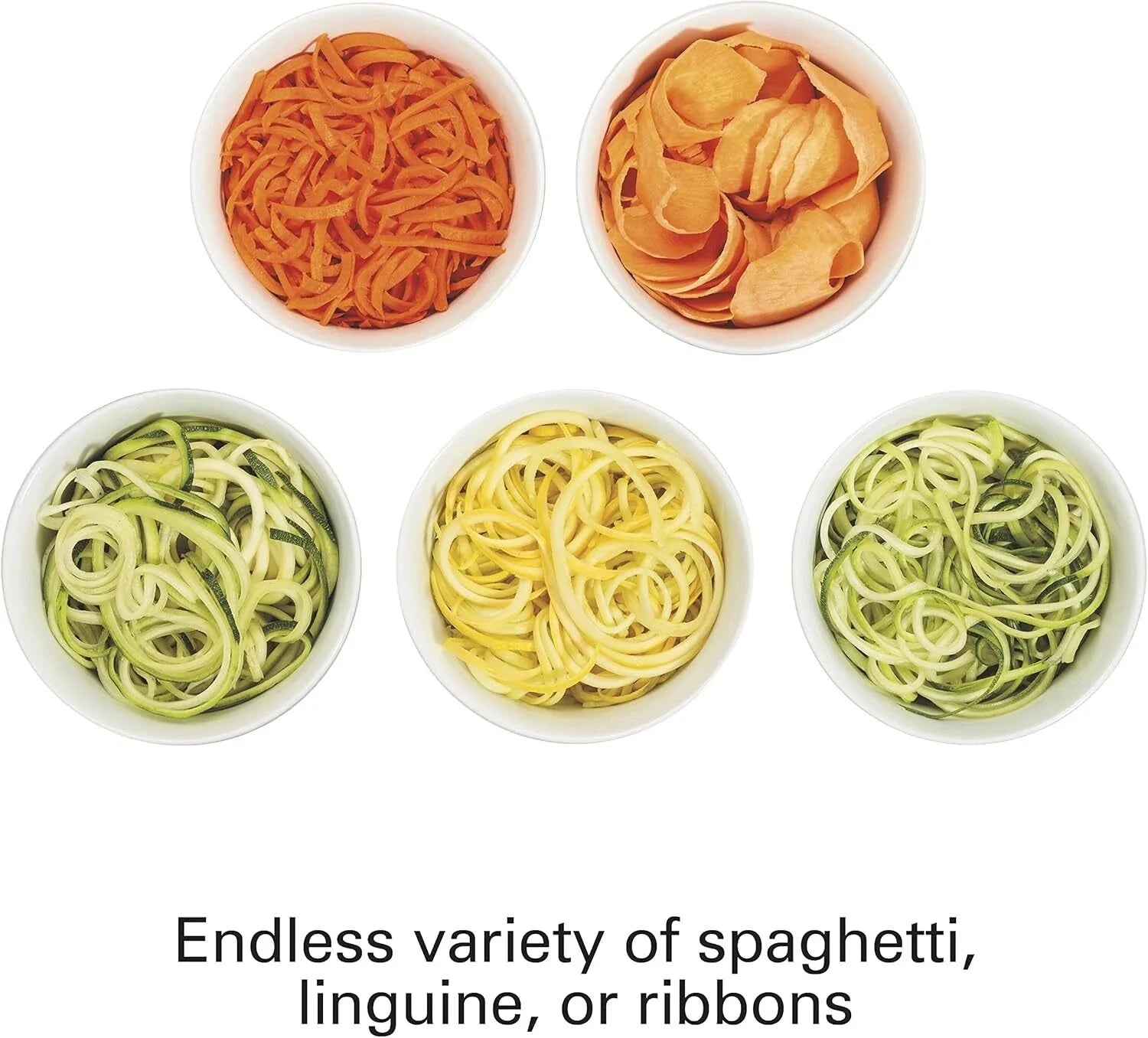 3-in-1 Electric Vegetable Spiralizer with 3 Cutting Cones, 6 Cups, Blac 07FC0E-D4 - KOEEK [11]