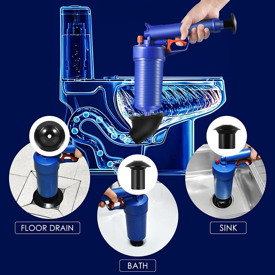 HOLYZON Air Drain Blaster - Strong Pressure Plunger Opener Cleaner Pump - Drain Clog Remover HOLYZON - KOEEK