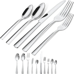 45-piece silverware set (serves 8), rust-resistant, dishwasher safe 07FC0E-D4 - KOEEK [1]