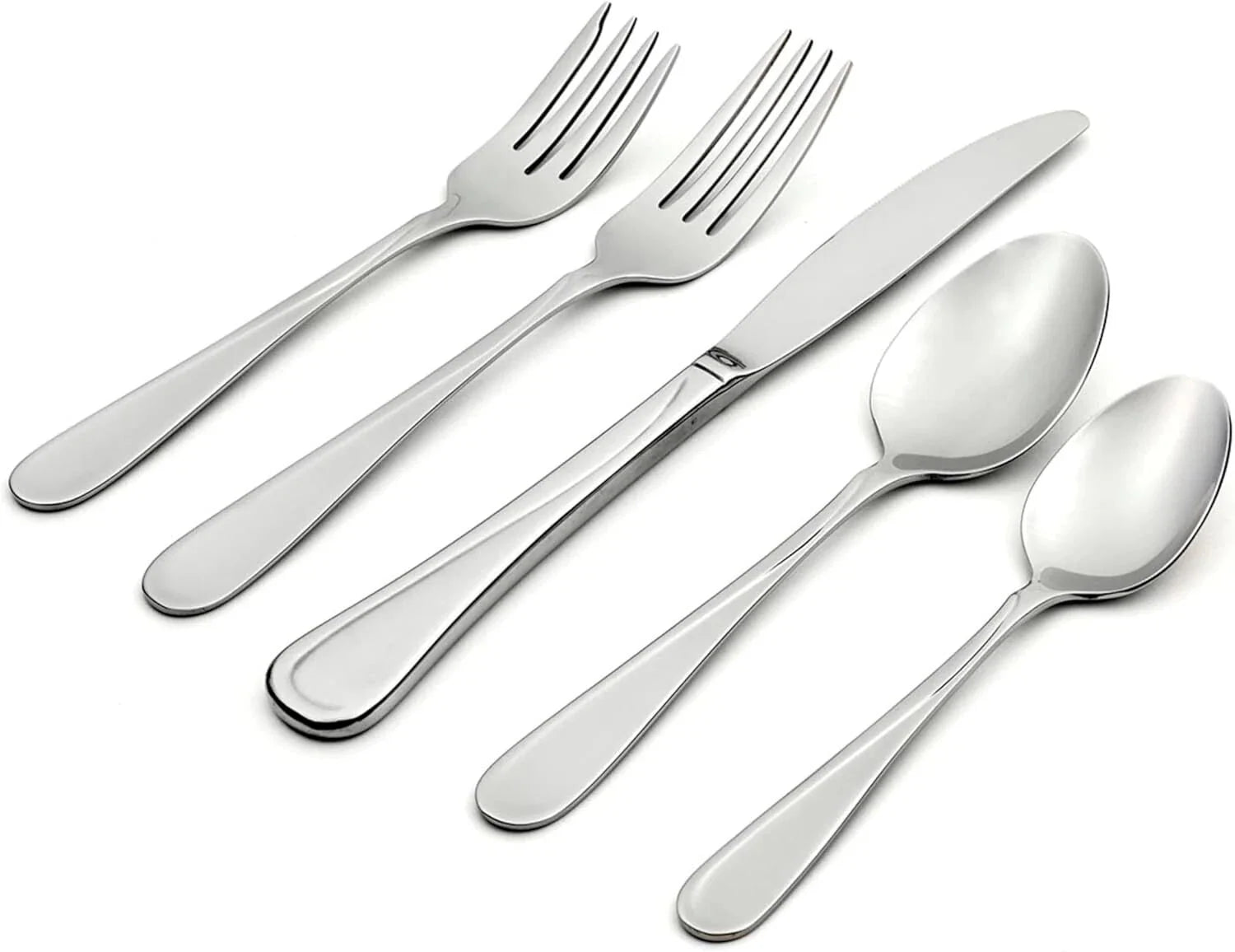 45-piece stainless steel flatware set, service for 8 07FC0E-D4 - KOEEK [2]