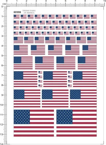 4-40mm Flag of United States American US National Flag Marking Water Slide Decal 07FC0E-D4 - KOEEK [1]