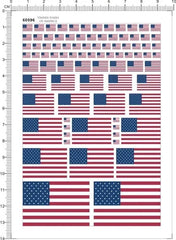 4-40mm Flag of United States American US National Flag Marking Water Slide Decal 07FC0E-D4 - KOEEK [1]