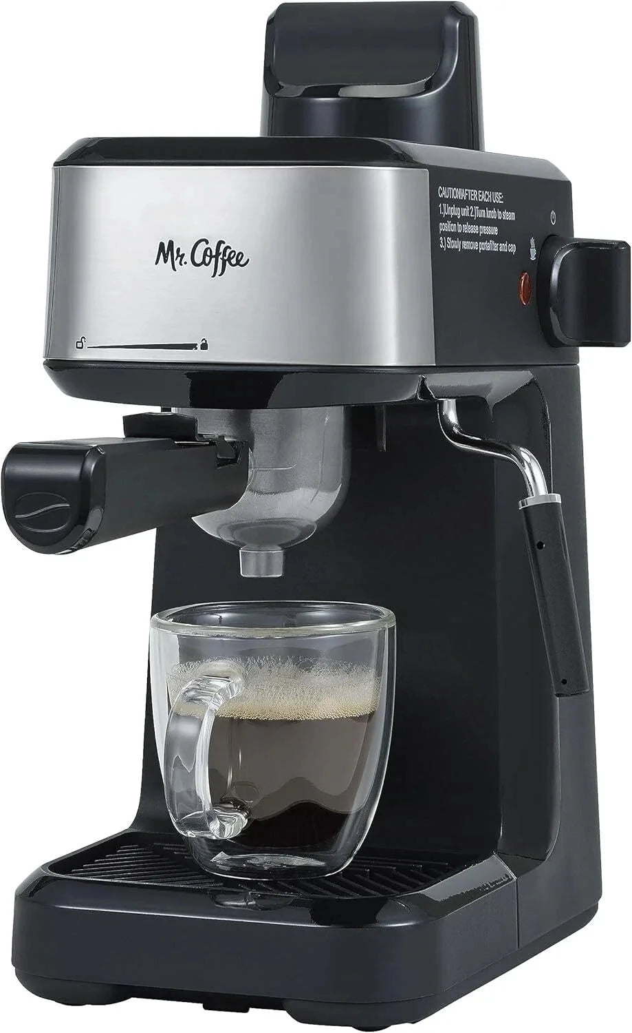 4-Stage Steam Espresso, Coffee Maker with Stainless Steel Frothing Pot 07FC0E-D4 - KOEEK [1]