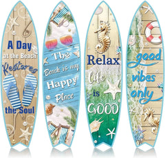 4 Surfboard Wall Decorations Surfboard Wall Hanging Decorative Plaque 07FC0E-D4 - KOEEK [1]