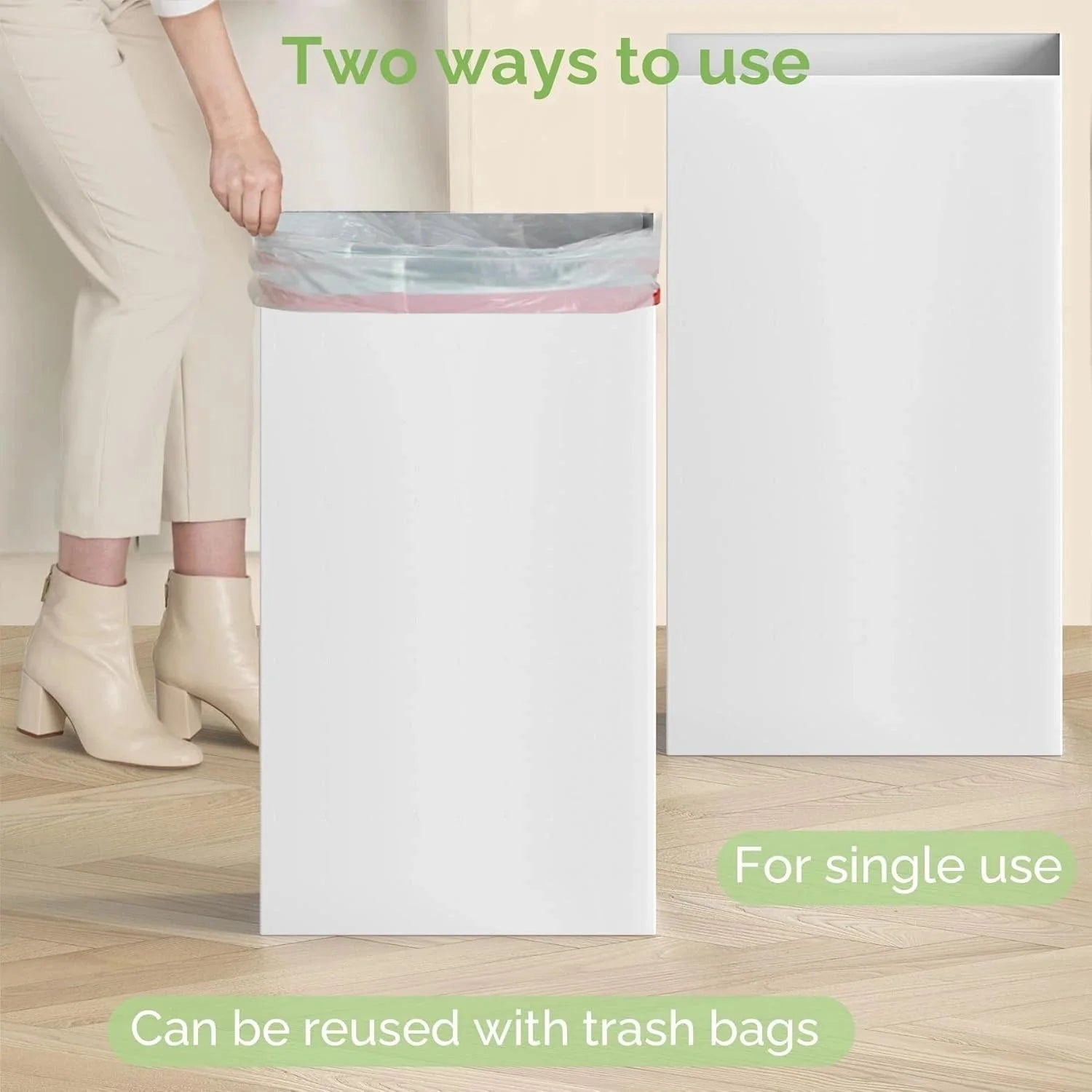 4-pack extra-large disposable trash cans,reusable portable trash cans,30 gallons 07FC0E-D4 - KOEEK [5]