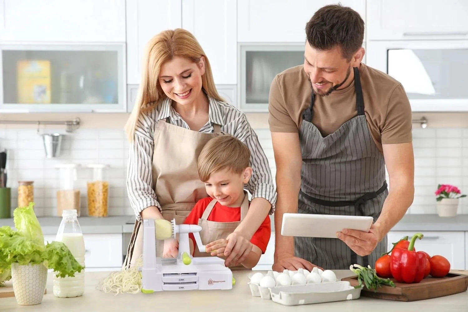 5-blade vegetable spiral slicer: the most powerful and heavy-duty spiral slicer 07FC0E-D4 - KOEEK [8]