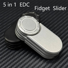 5 in 1 Multi-Play EDC Slider Stainless Steel Fidget Toys Stress Relief 07FC0E-D4 - KOEEK [2]