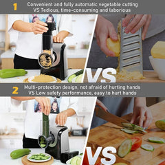 5 in 1 Professional Electric Cheese Grater, Electric Cheese Grater, BPA Free. 07FC0E-D4 - KOEEK [4]