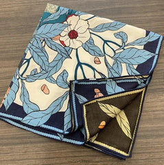 70% Cashmere 30% Silk Scarf 53'' Neckerchief Shawl pomegranate Print Square Wrap 07FC0E-D4 - KOEEK [2]