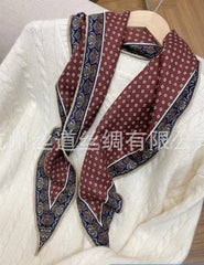 70% Cashmere 30% Silk totem Print 130X45cm Bandana Scarf Shawl Kerchief wrap 07FC0E-D4 - KOEEK [3]