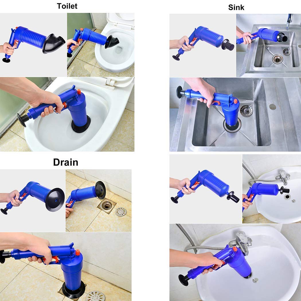 HOLYZON Air Drain Blaster - Strong Pressure Plunger Opener Cleaner Pump - Drain Clog Remover HOLYZON - KOEEK