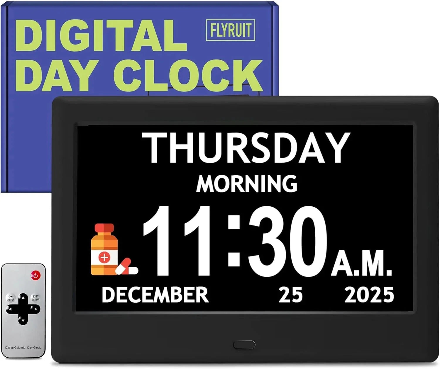 7-inch clock designed specifically for Alzheimer's patients 07FC0E-D4 - KOEEK [9]