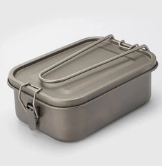 800ml Outdoor Survival Lightweight Pure Titanium Mess Tin Fast Cooking Mess Kit 07FC0E-D4 - KOEEK [2]