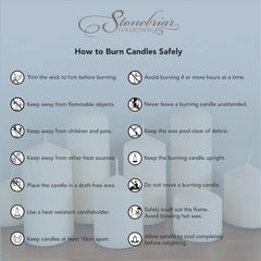 80 Hour Long Burn Unscented Pillar Candle, 3x8, Ivory, Pack of 6 07FC0E-D4 - KOEEK [4]