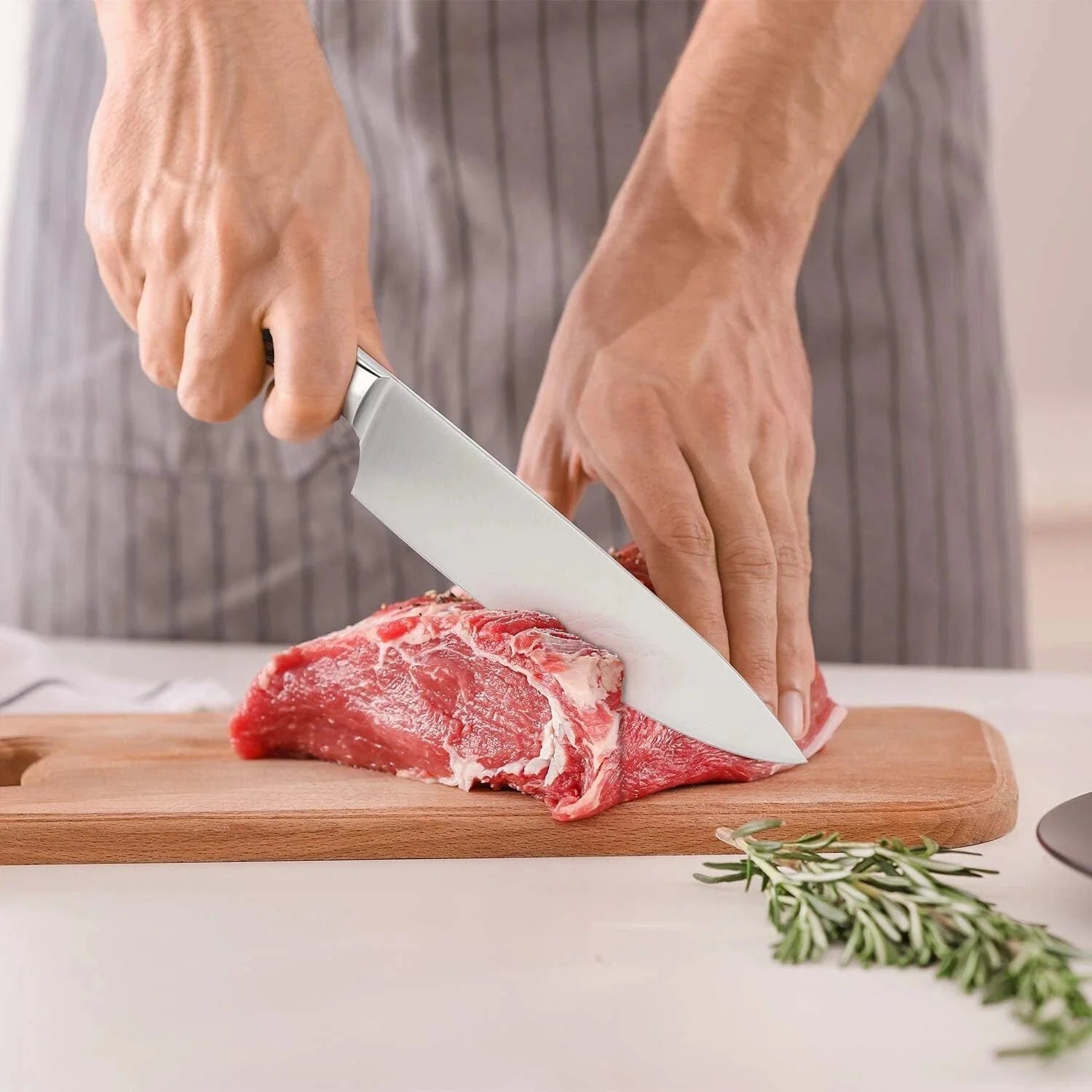 8-inch Family Essentials Sharp Kitchen Knife HC Steel Japanese Knife 07FC0E-D4 - KOEEK [7]