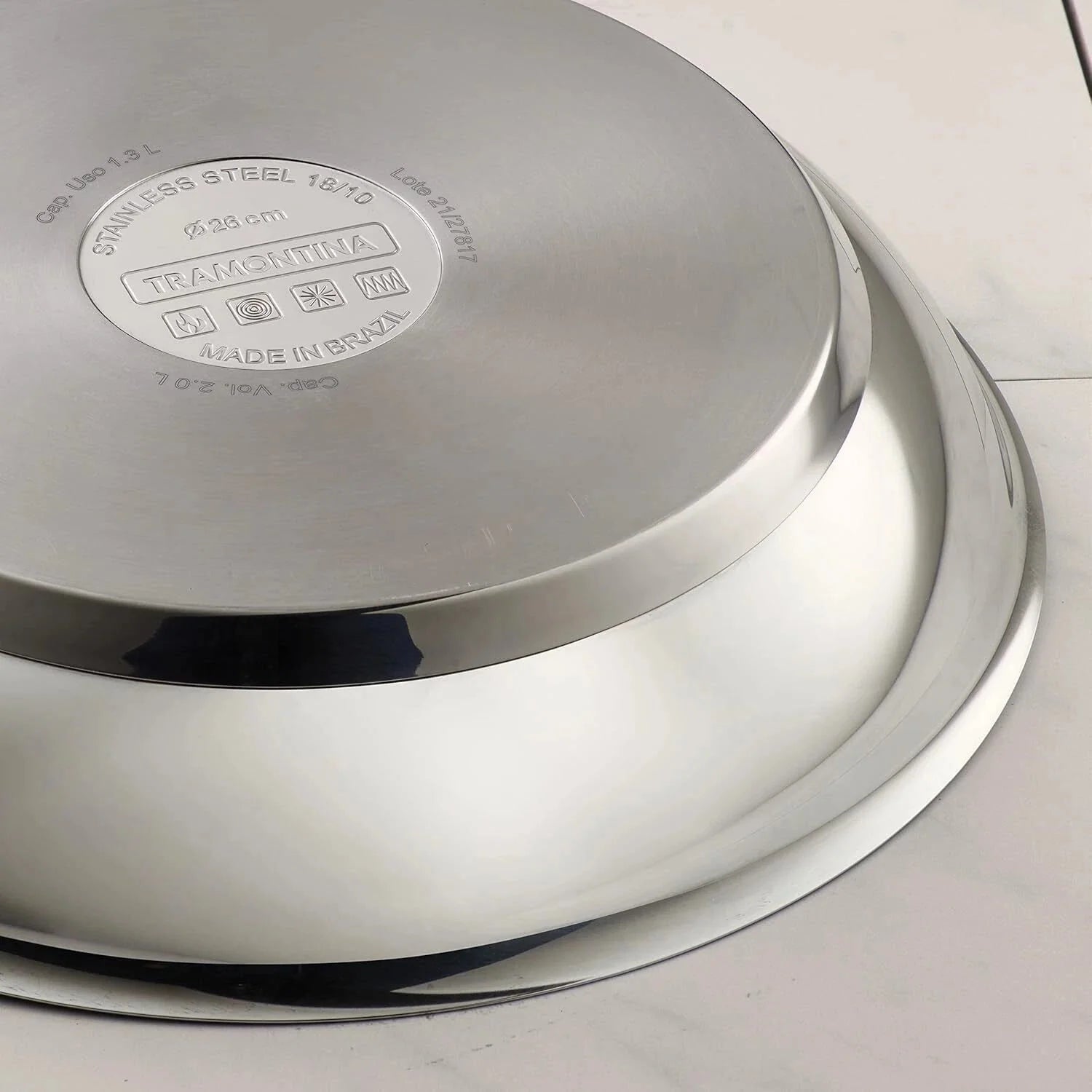 8-inch nonstick, triple-bottomed stainless steel skillet with nonstick coating 07FC0E-D4 - KOEEK [5]