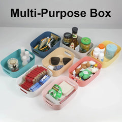 8-piece set of small drawer storage boxes, plastic storage boxes 07FC0E-D4 - KOEEK [4]