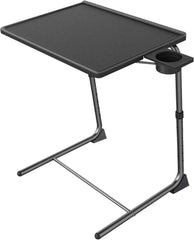 Adjustable TV Tray Table - TV Dinner Tray for Bed and Sofa(Black) 07FC0E-D4 - KOEEK [1]