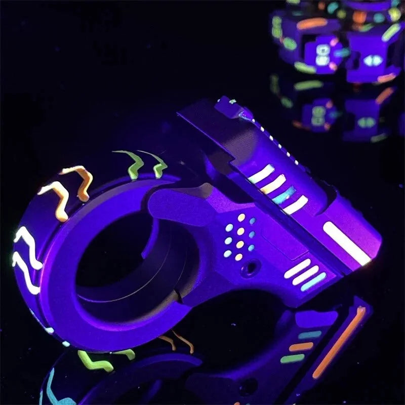 Alloy Zoom Ratchet Wheel Fidget Ring Fidget Spinner Hand Spinner EDC ADHD Tool 07FC0E-D4 - KOEEK [1]