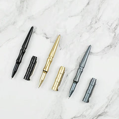 Aluminum Alloy Tool EDC Toy Pen Tungsten Steel Head Portable Pen W/clip Gift 07FC0E-D4 - KOEEK [1]