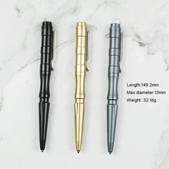 Aluminum Alloy Tool EDC Toy Pen Tungsten Steel Head Portable Pen W/clip Gift 07FC0E-D4 - KOEEK [2]