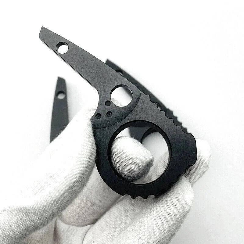 Aluminum Knife Handle Back Spacer Signet Ring for Spyderco Paramilitary 2 C81EDC 07FC0E-D4 - KOEEK [2]