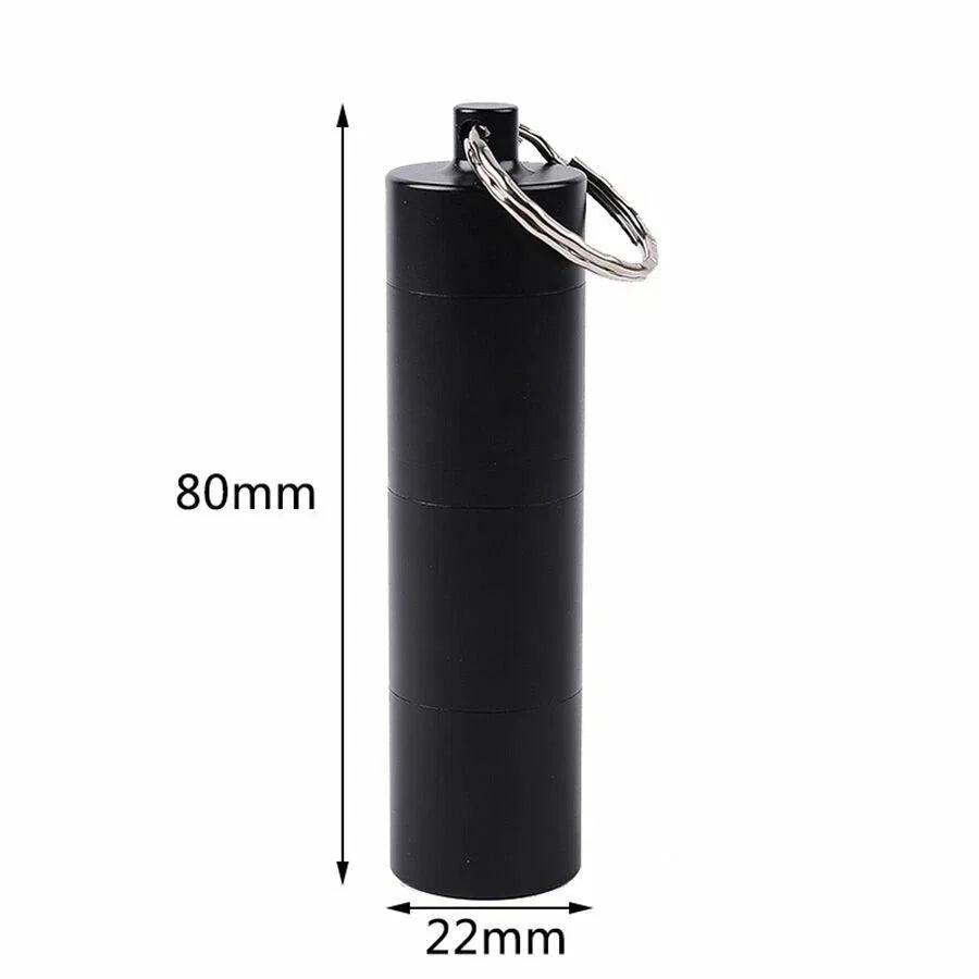 Aluminum Multi-layer Medicine Survival Waterproof Pill Storage Container Box EDC 07FC0E-D4 - KOEEK [7]