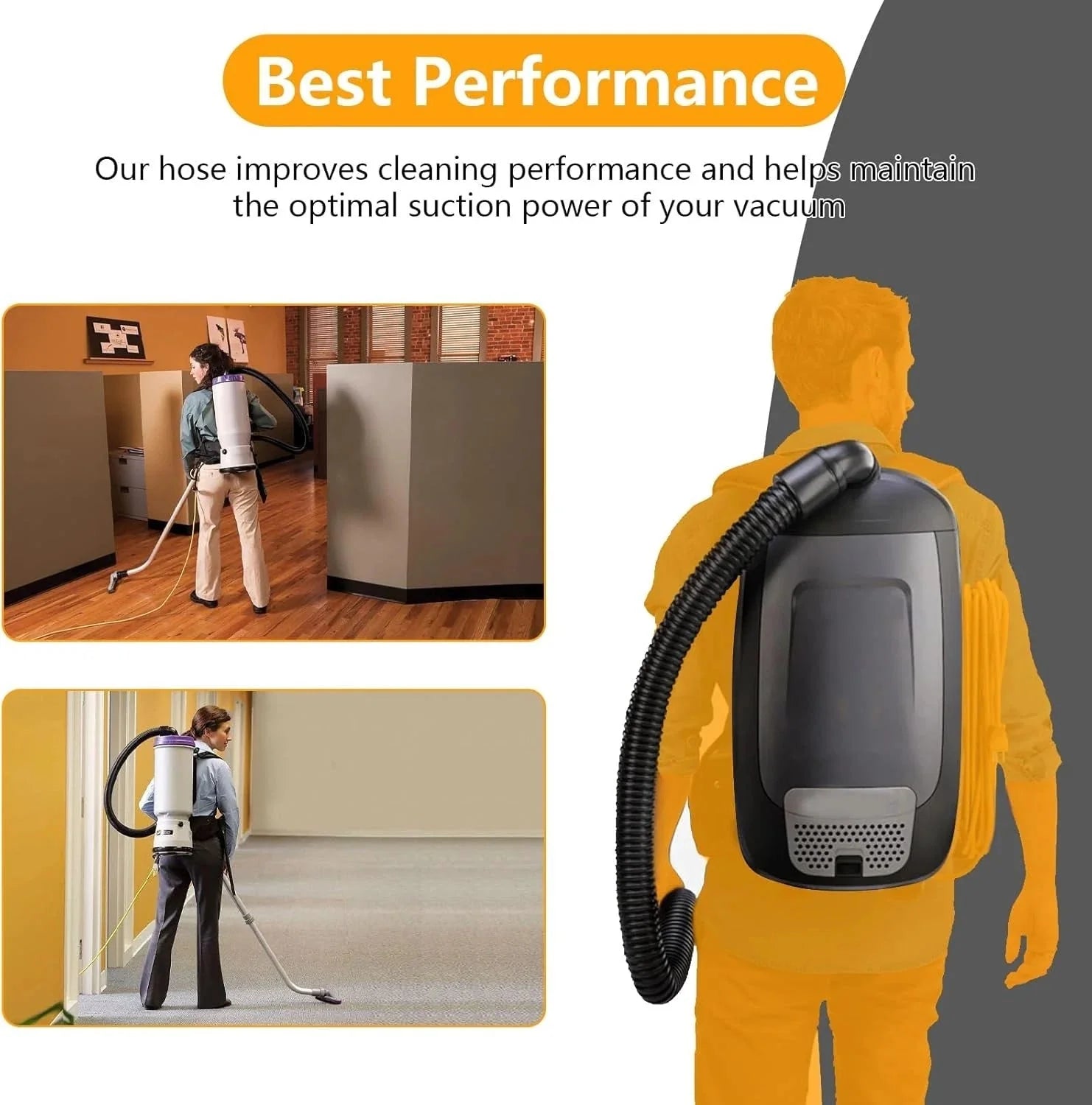 Anti-static backpack vacuum cleaner hose, vacuum cleaner hose 07FC0E-D4 - KOEEK [3]