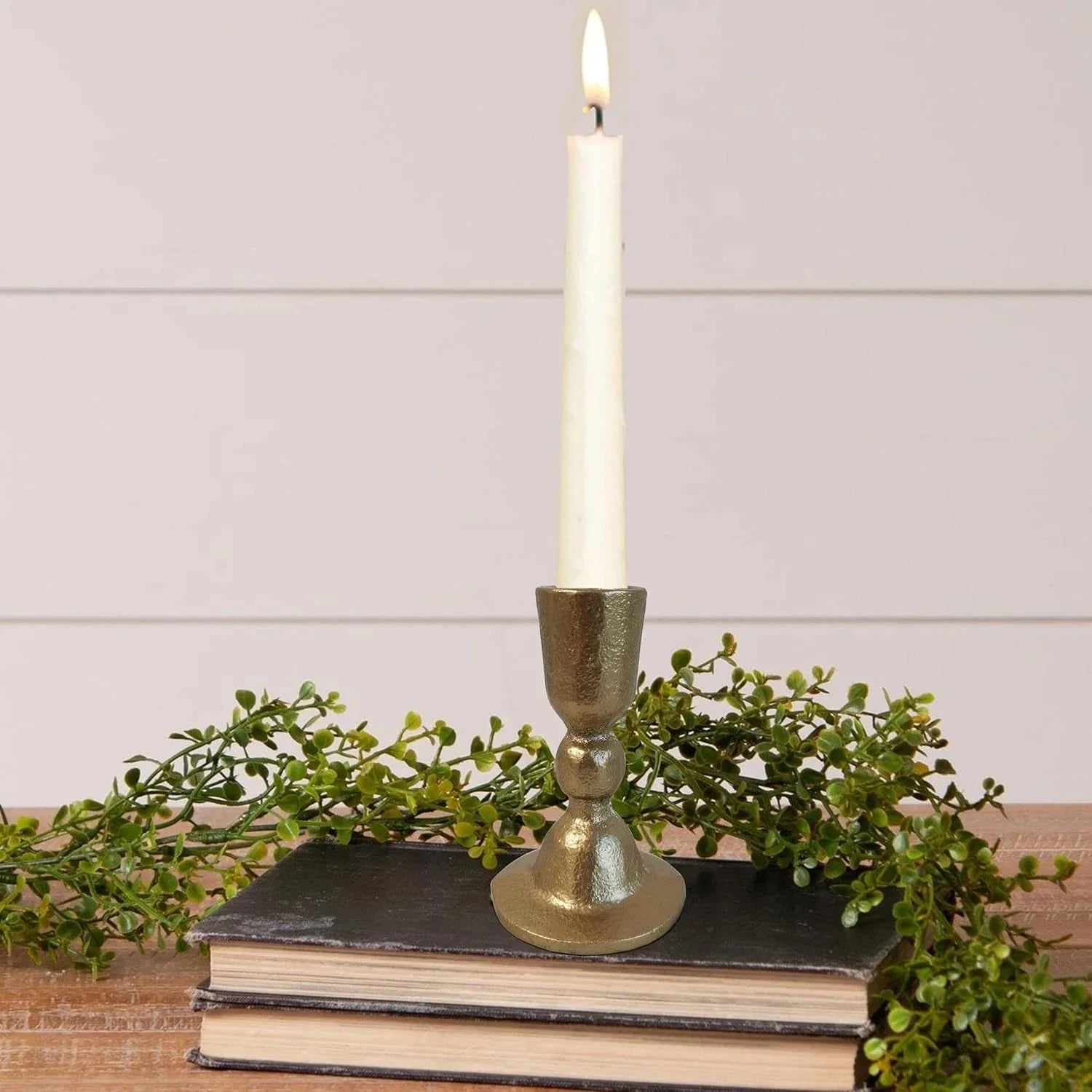 Antique Brass Iron Taper Candle Holders - Candlestick Holder for Weddings,Dining 07FC0E-D4 - KOEEK [8]